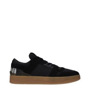 Jimmy Choo Black Fabric Low Top Men's Sneakers